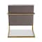 Baxton Studio Mira Grey Velvet Upholstered Gold Finished Metal Lounge Chair 160-9927 - alternate 8
